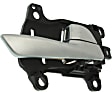 Front, Passenger Side  Silver Interior Door Handle