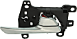Front, Passenger Side  Silver Interior Door Handle