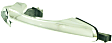 2013-2018 Hyundai Santa Fe Sport - Front, Passenger Side Exterior Door Handle, Chrome, Without Key Hole, Without Keyless System