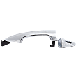 Front, Passenger Side Chrome Exterior Door Handle, With Key Hole