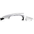 Front, Driver Side Chrome Exterior Door Handle, Without Key Hole