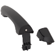 Front, Driver Side Exterior Door Handle, Primed, with Key Hole, For Models without Smart Entry System