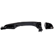 Front, Driver Side Exterior Door Handle, Primed, with Key Hole, For Models without Smart Entry System