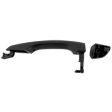 Front, Passenger Side Exterior Door Handle, Primed, with Key Hole Cover, without Key Hole, For Models without Smart Entry System