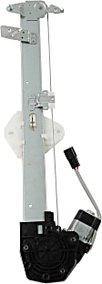 Coupe Front, Driver Side Power Window Regulator, With Motor