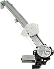 Sedan Front, Driver Side Power Window Regulator, With Motor