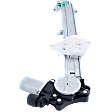 Coupe Front, Driver Side Power Window Regulator, With Motor