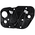 Sedan Front, Driver Side Power Window Regulator, With Motor
