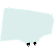 Hatchback Rear, Passenger Side Door Glass, Green Tint, FD27136GTY
