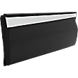 Rear, Passenger Side, Lower Door Molding and Beltlines, Black