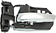 Front or Rear, Driver Side Interior Door Handle, Black Bezel with Chrome Lever, Without Door Lock Hole, 6 Cyl., 3.5L Engine