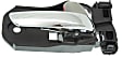 2020 Honda Pilot - Front, Passenger Side Gray bezel with chrome lever Interior Door Handle, With Door Lock Button