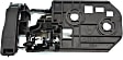 2020 Honda Pilot - Front, Passenger Side Gray bezel with chrome lever Interior Door Handle, With Door Lock Button