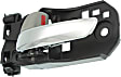 Front or Rear, Driver Side Interior Door Handle, Gray Bezel with Chrome Lever, With Door Lock Button, 6 Cyl., 3.5L Engine