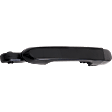 Rear, Driver Side Smooth Black Exterior Door Handle, Without Key Hole