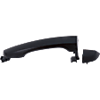 Rear, Driver Side Exterior Door Handle, Paint To Match, Without Key Hole, With Cover