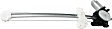 Rear, Passenger Side Power Window Regulator, With Motor