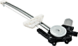 Rear, Passenger Side Power Window Regulator, With Motor