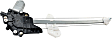 Rear, Passenger Side Power Window Regulator, With Motor