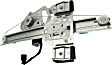 Rear, Driver Side Power Window Regulator, With Motor