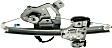 Rear, Driver Side Power Window Regulator, With Motor