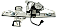 Rear, Driver Side Power Window Regulator, With Motor