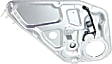 Rear, Driver Side Window Regulator, Power, With Panel