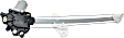 Sedan Rear, Passenger Side Power Window Regulator, With Motor