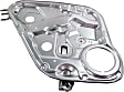 2009 Hyundai Santa Fe - Rear, Driver Side Power Window Regulator, Without Motor