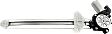 2013 Honda Accord - Sedan Rear, Passenger Side Power Window Regulator, With Motor