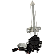 Rear, Passenger Side Window Regulator, Power, With 2-Prong Connector
