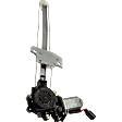 Rear, Passenger Side Window Regulator, Power, With 2-Prong Connector