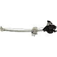 Rear, Driver Side Window Regulator, Power, With 2-Prong Connector