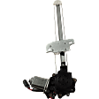 Rear, Driver Side Window Regulator, Power, With 2-Prong Connector
