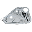 Rear, Passenger Side Window Regulator, Power, with Motor
