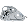 Rear, Driver Side Window Regulator, Power, with Motor