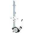 Rear, Passenger Side Power Window Regulator, With Motor