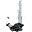 Rear, Passenger Side Power Window Regulator, With Motor
