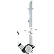 Rear, Driver Side Power Window Regulator, With Motor
