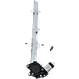 Rear, Driver Side Power Window Regulator, With Motor