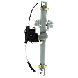 Rear, Driver Side Power Window Regulator, With Motor