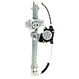 Rear, Driver Side Power Window Regulator, With Motor