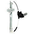 Rear, Driver Side Power Window Regulator, With Motor