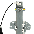 Rear, Driver Side Power Window Regulator, With Motor