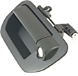 Tailgate Handle and Bezel, Primed Plastic With Camera hole With Key Hole
