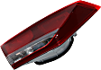 Driver Side, Inner Tail Light, with Bulb, Halogen, Red Lens, Sedan, USA Built Vehicle