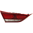 Driver Side, Inner Tail Light, with Bulb, Halogen, Clear and Red Lens, Standard Type, Sedan, Korea Built Vehicle