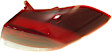 Passenger Side, Outer Tail Light, with Bulb, LED, Clear and Red Lens