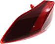 Driver Side, Outer Tail Light, with Bulb, LED, Clear and Red Lens