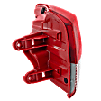 Passenger Side, Outer Tail Light, with Bulb, Halogen, Red Lens
